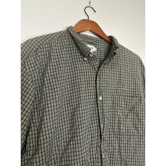 J Crew Shirt Mens XL Tall Short Sleeve Button Up Plaid Casual Preppy - Picture 3 of 9